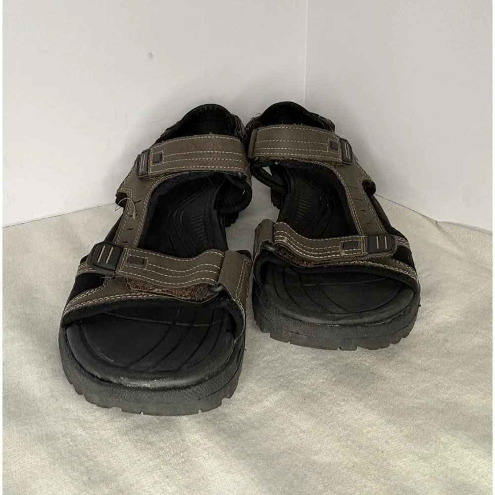 Land Shark Sport Sandals Men's Size‎ 12 Hook-and-Loop Adjustable Strap Open Toe